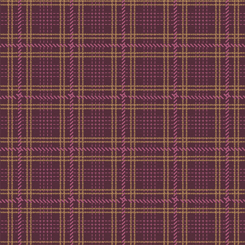 ** Coming Soon ** Crosshatch Plaid in Merlot | Highlands Flannel