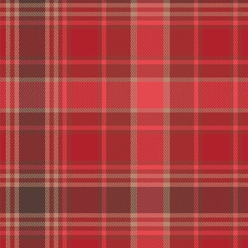 ** Coming Soon ** Chevron Plaid in Cranberry | Highlands Flannel
