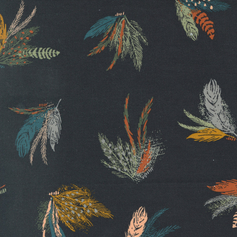 Feather Friends in Charcoal | Woodland & Wildflowers