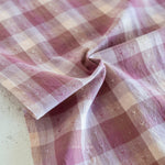 Gingham Hearts in Cameo Pink | Golden Hour