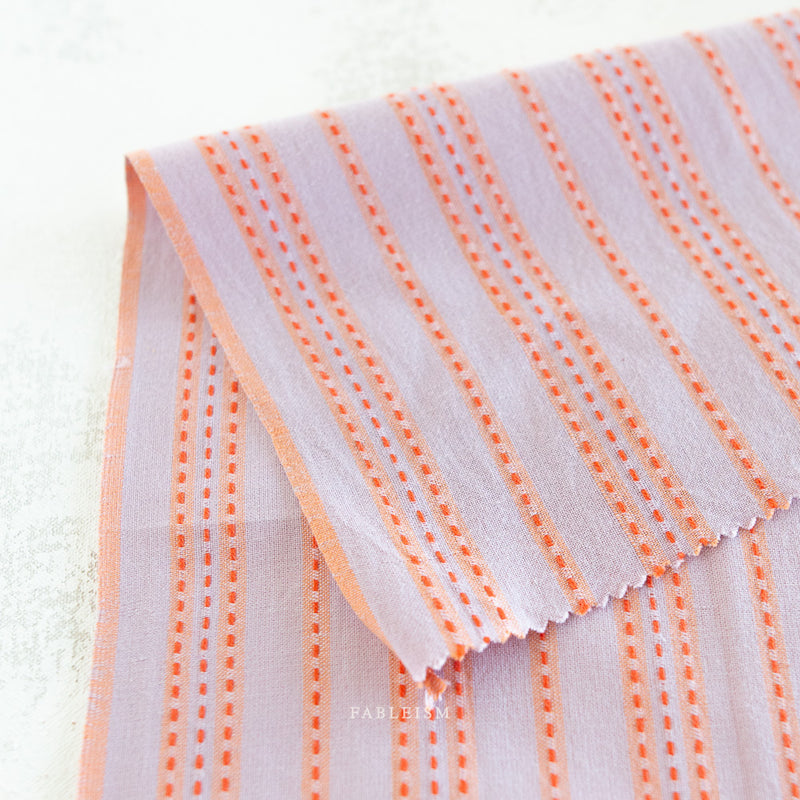 ** Coming Soon ** Stitch Stripe in Lavender | Lucky Loom