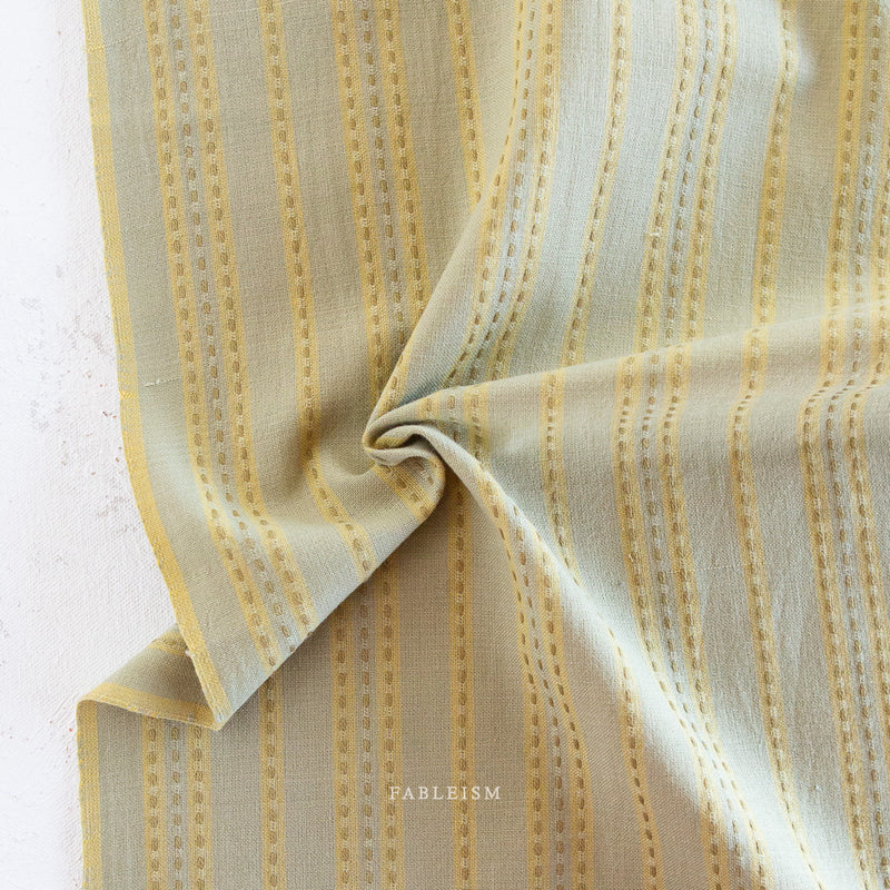 ** Coming Soon ** Stitch Stripe in Sage | Lucky Loom