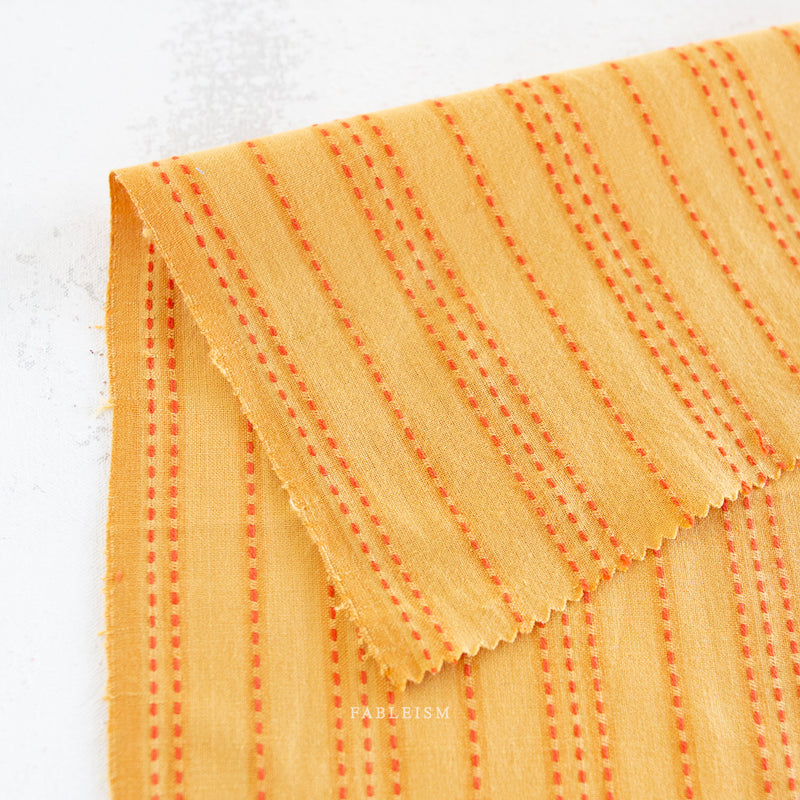 ** Coming Soon ** Stitch Stripe in Tumeric | Lucky Loom