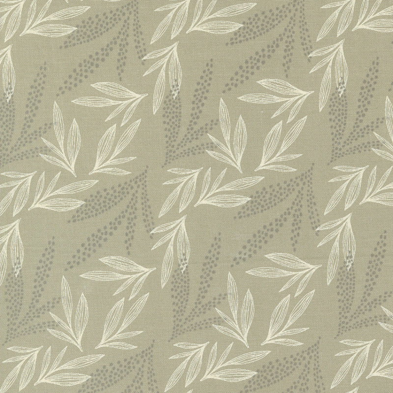 Leaf Lore in Taupe | Woodland & Wildflowers