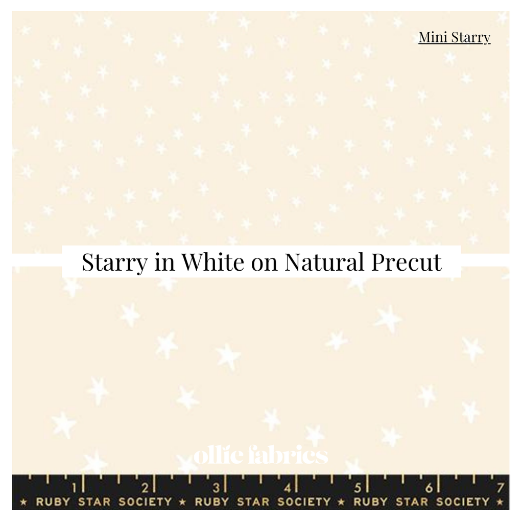 Starry New White on Natural | Charm Pack