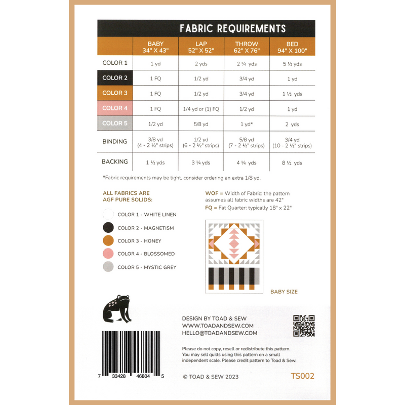 Open Road | Paper Pattern – Ollie Fabrics