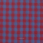 Dobby Hearts Gingham in Royal | Queen of Hearts