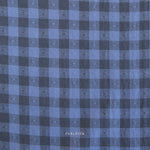 Dobby Hearts Gingham in Blueberry | Queen of Hearts