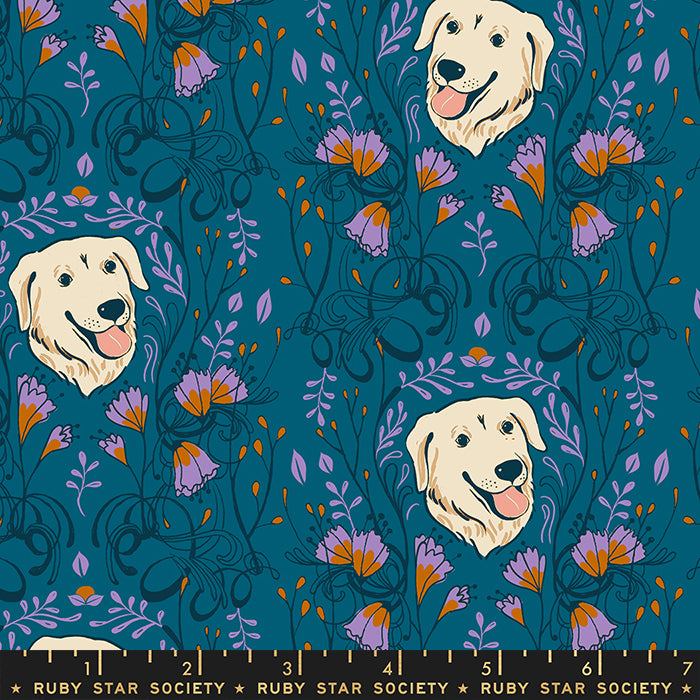 Golden Garden in Teal | Dog Park