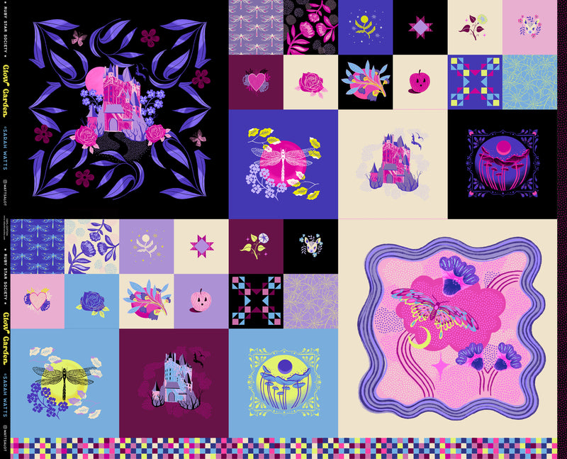 *Coming Soon*  Fairytale Panel in Multi | Glow Garden