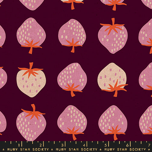 ** Coming Soon ** Strawberry in Deep Plum | Strawberry CANVAS