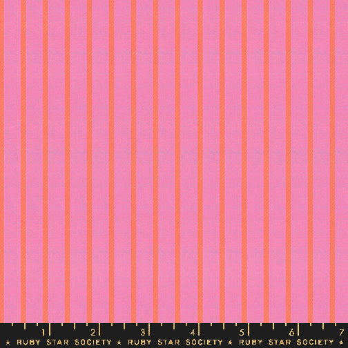 *Coming Soon*  Apron Stripe in Bright Pink | Warp & Weft Ooh Lucky Lucky