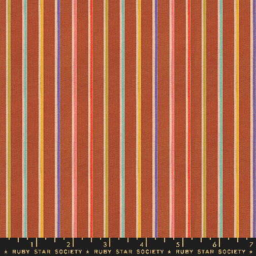 *Coming Soon*  Sketch Stripe in Maple Flat Weave | Warp & Weft Ooh Lucky Lucky