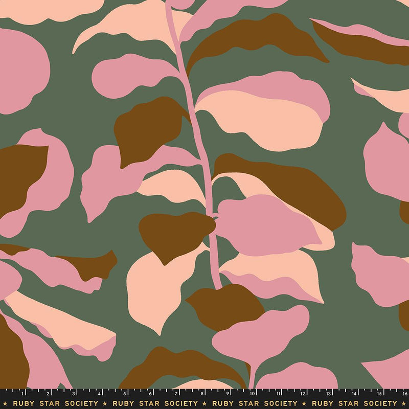 ** Coming Soon ** Fiddleleaf in Deep Moss | Calathea 108" Wideback