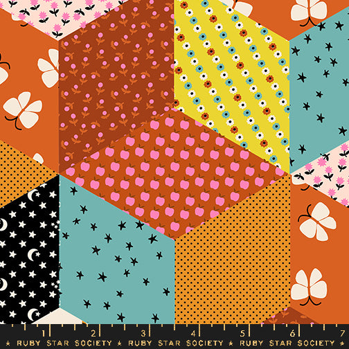 Tumbling Blocks in Caramel | Ooh Lucky Lucky