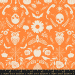 Creepy Damask in Pumpkin | Good Spirits