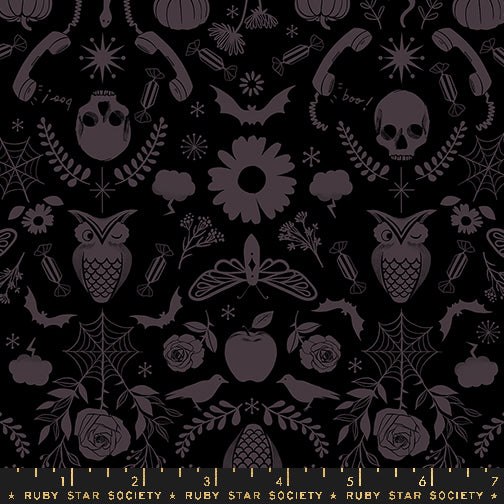 Creepy Damask in Black | Good Spirits