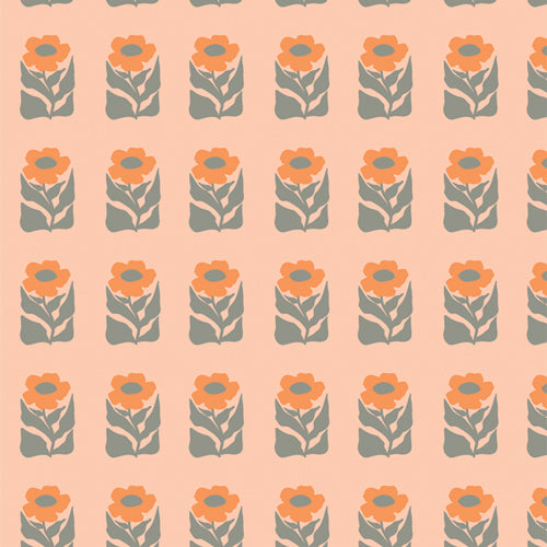 *Coming Soon*  Petalled Stamp | Tangerine