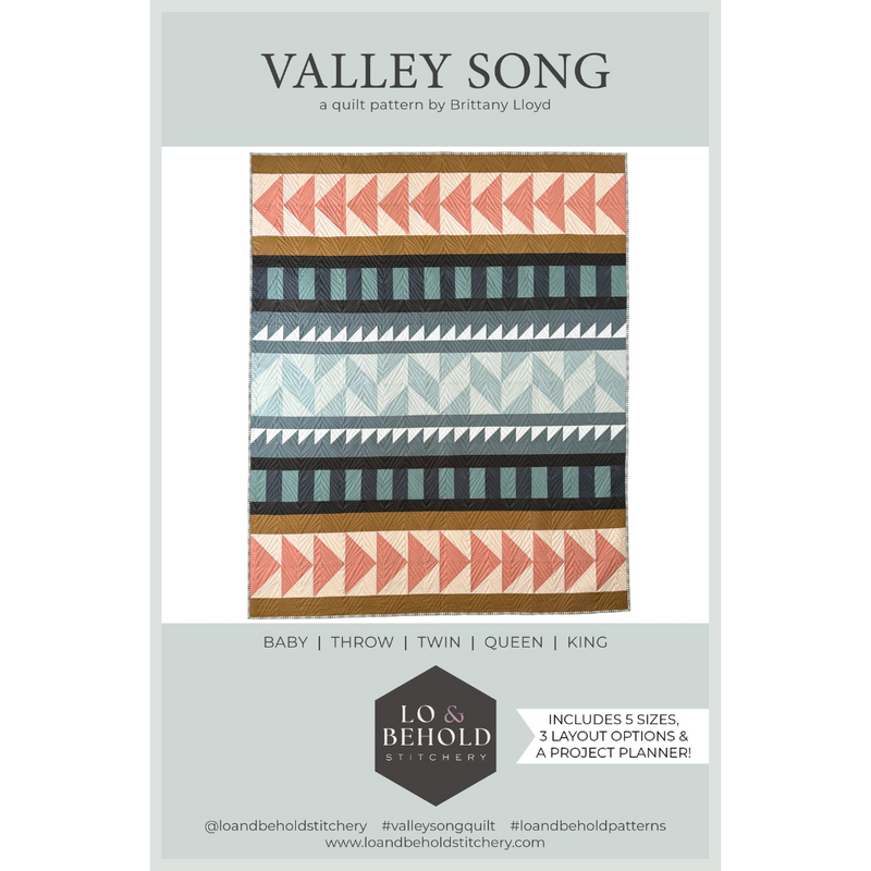Song Paper Pattern Valley Song Quilt | Paper Pattern – Ollie Fabrics