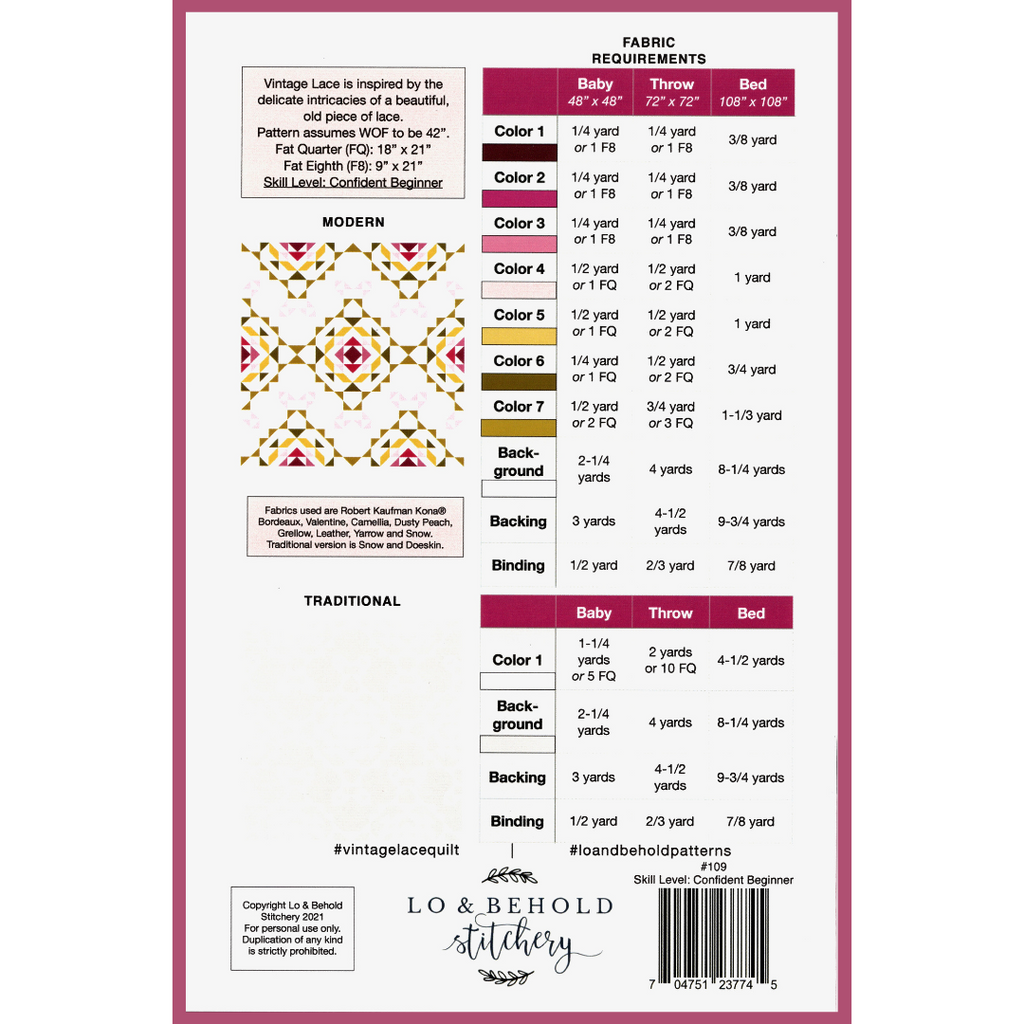 Vintage Lace | Paper Pattern