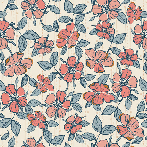 2.83 Yard Remnant of Crafted Blooms Vanilla | Homebody