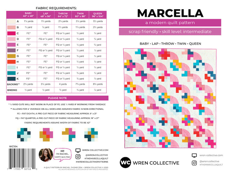 Marcella Quilt | Paper Pattern