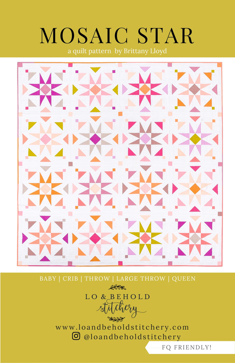 Mosaic Star Quilt | Paper Pattern